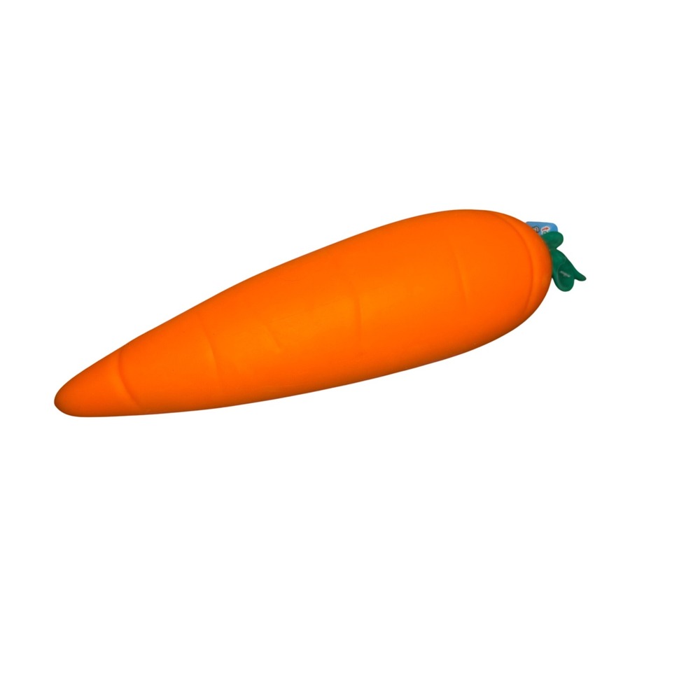 Toymendous GiggleZone Squeeezy Carrot Stretchy Squishy Sensory Toy Orange 571245